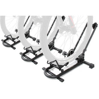 3 bike floor stand