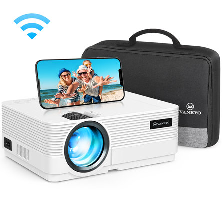 Vankyo - Leisure 470 Wireless Mini Projector with 110 Lumens - White