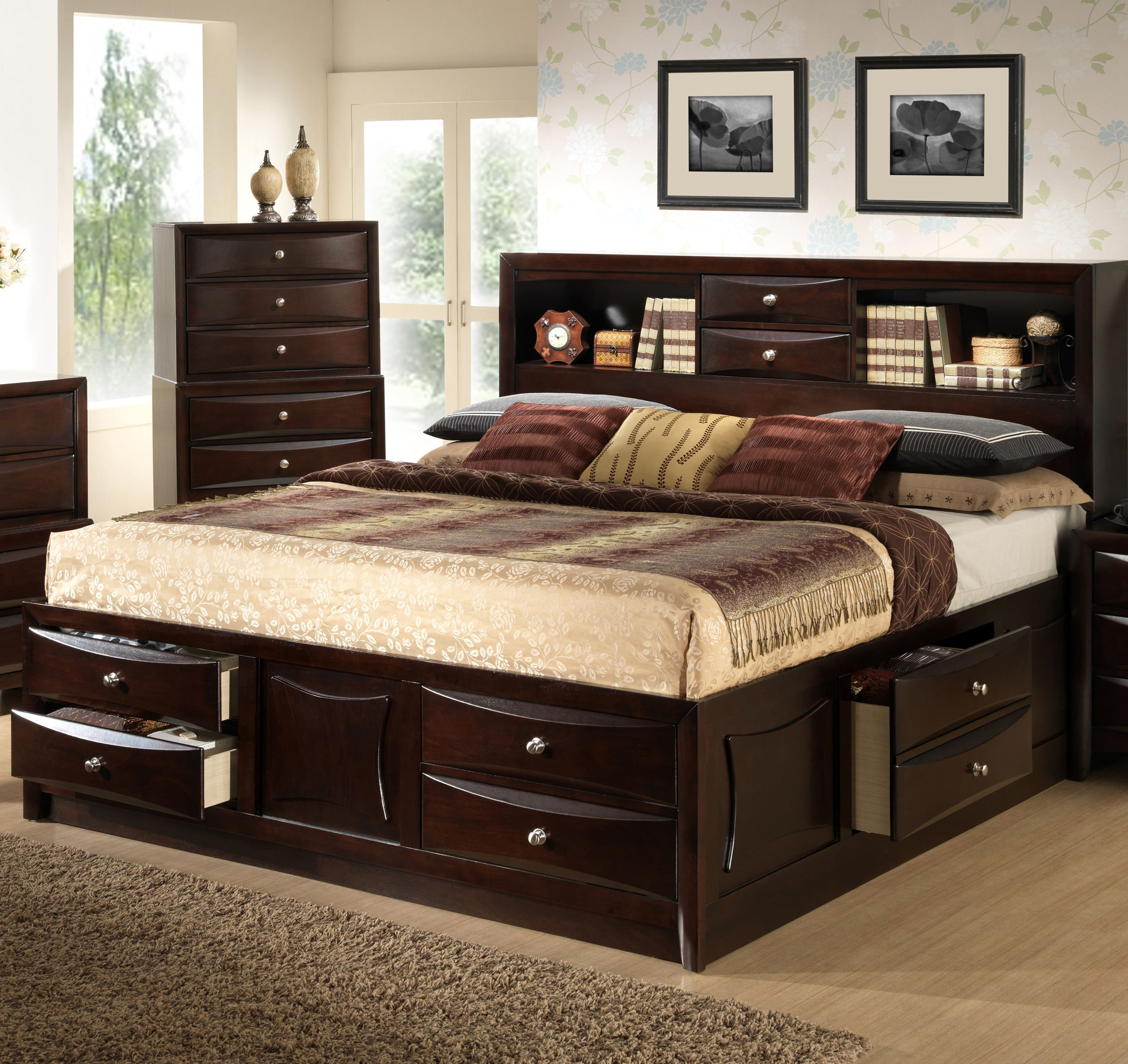 Raffin Storage Platform Bed Raffin Storage Platform Bed