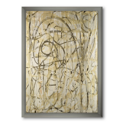 Action Painting Art I Picture Frame Print on Canvas East Urban Home Format Silver Framed Size 46 H x 36 W x 15 D Action Painting Art I Picture Frame Print on Canvas East Urban Home Format Silver Framed Size 46 H x 36 W x 15 D
