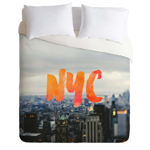 Go to store & view more images East Urban Home Nyc Skyline Duvet Cover Set