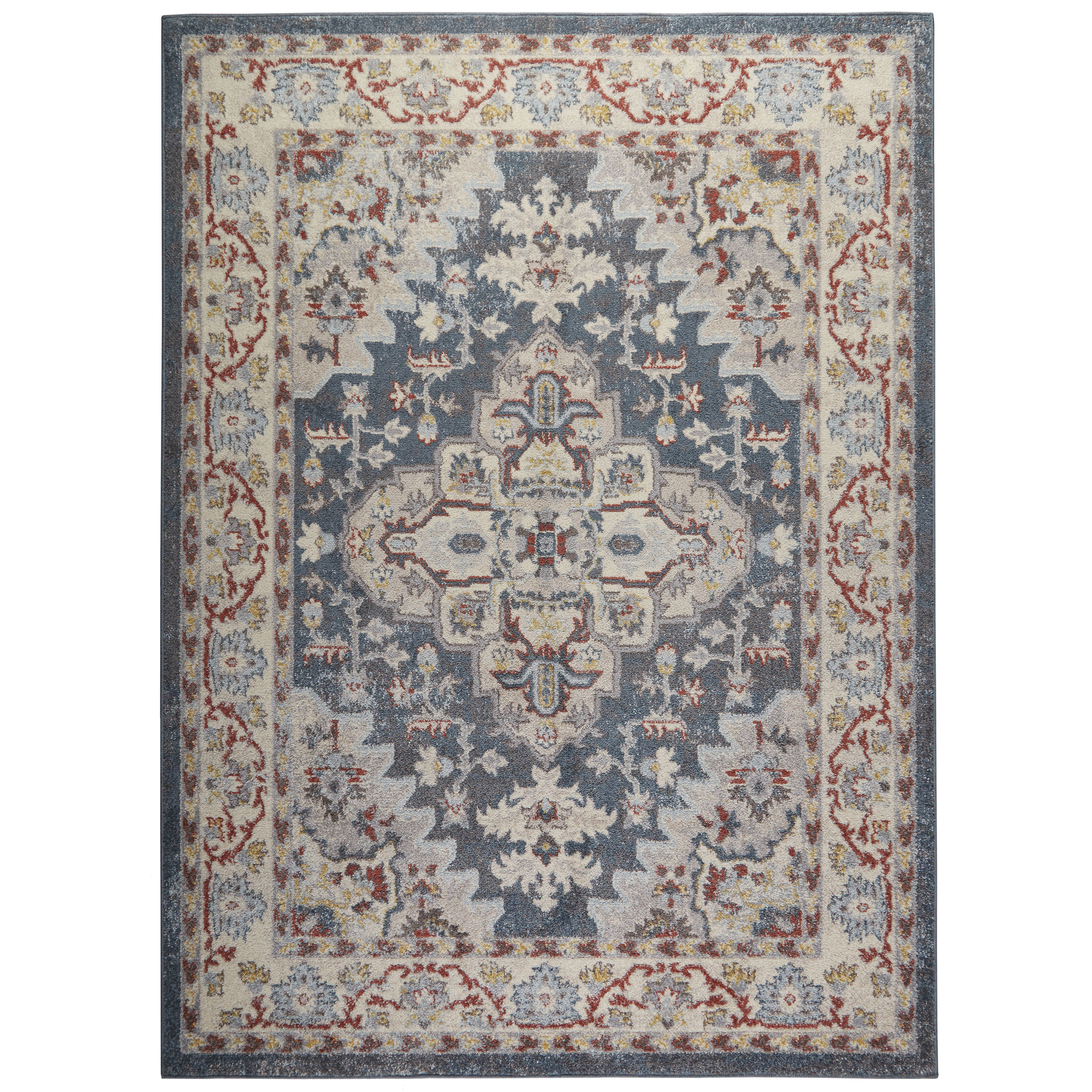 Canora Grey Finkbeiner Oriental Blue Area Rug Reviews Wayfair