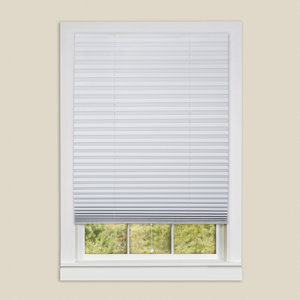 Vinyl Room Darkening Temporary Pleated Shades (Set of 2)