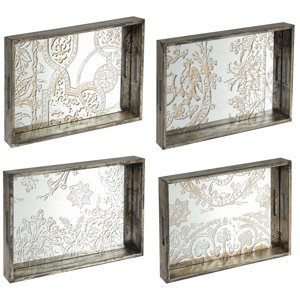 Diors 4 Piece Serving Tray Set (Set of 4)