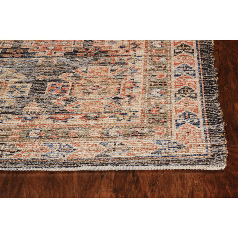Harker Handwoven Flatweave Orange Dark Gray Brown Area Rug Reviews Joss Main