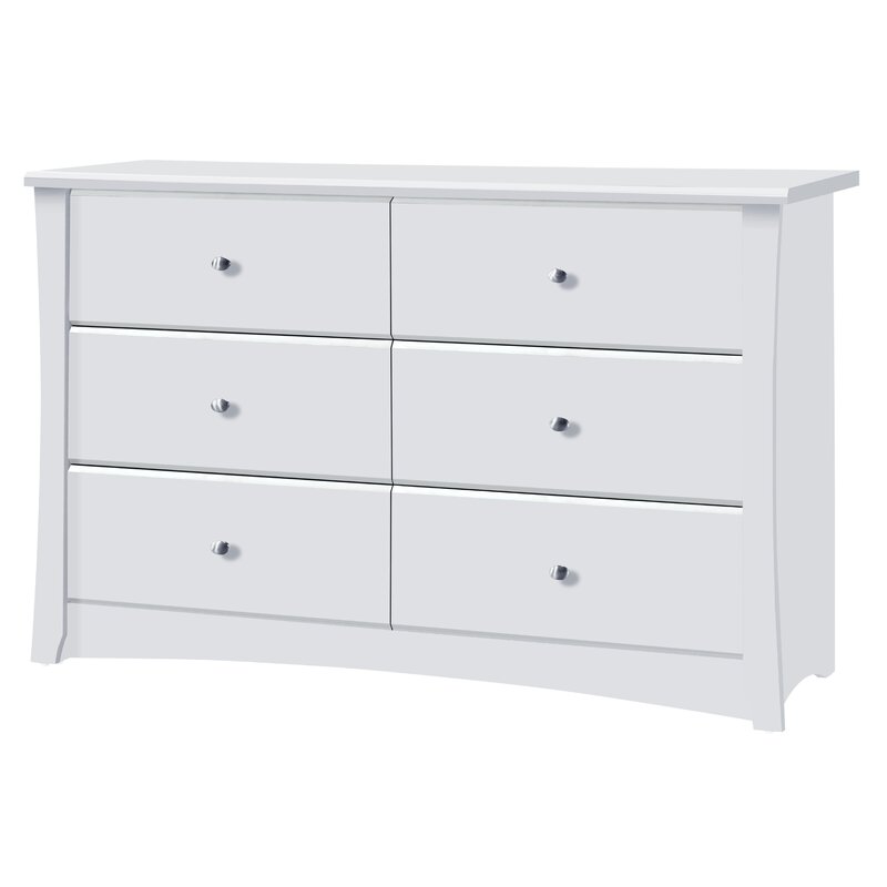 Storkcraft Crescent 6 Drawer Double Dresser Reviews Wayfair