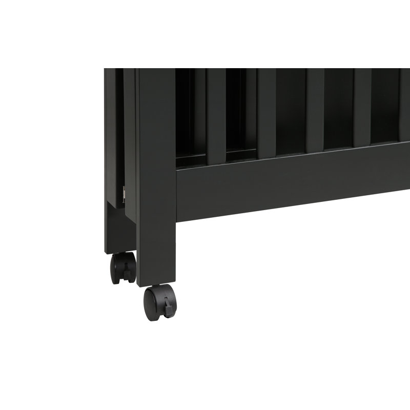 babyletto origami mini crib black