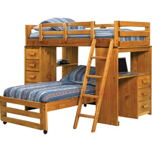 Twin L-Shaped Bunk Bed