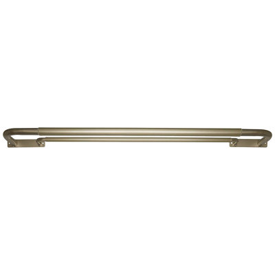 Latitude Run® Double Wraparound Blackout Curtain Rod Set - 1-Inch Diameter Front Rod And 5/8-Inch Diameter Back Rod, Adjustable