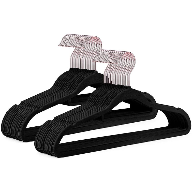 Non-Slip Velvet Hangers Ultra Thin Space Saving 360° Swivel Hook 50 pack