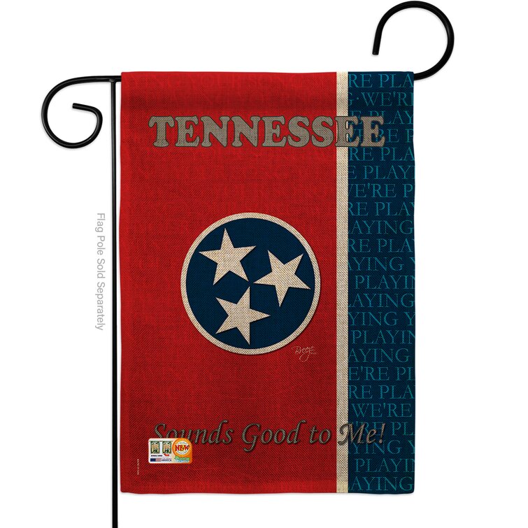 Tennessee Burlap Impressions Decorative Garden Flag G158130-DB 