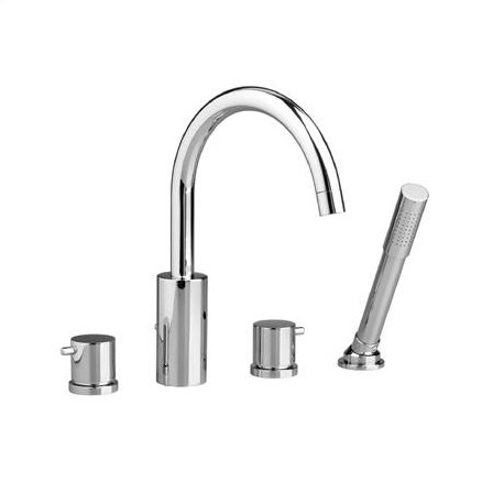 Jado Borma Double Handle Deck Mounted Roman Tub Faucet With Handshower Wayfair