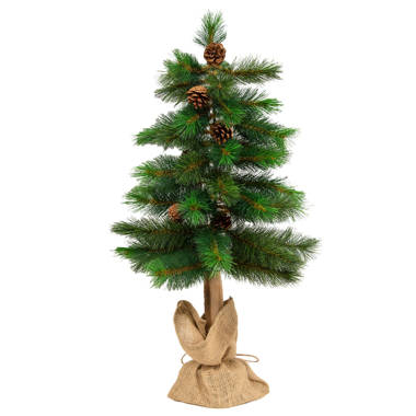 The Holiday Aisle® 36'' Faux Pine Tree in Free Standing | Wayfair