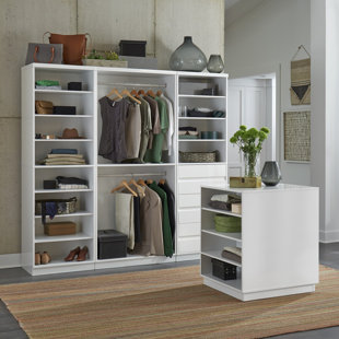 Closet Island Dresser Wayfair Emblyn 30 W Closet System