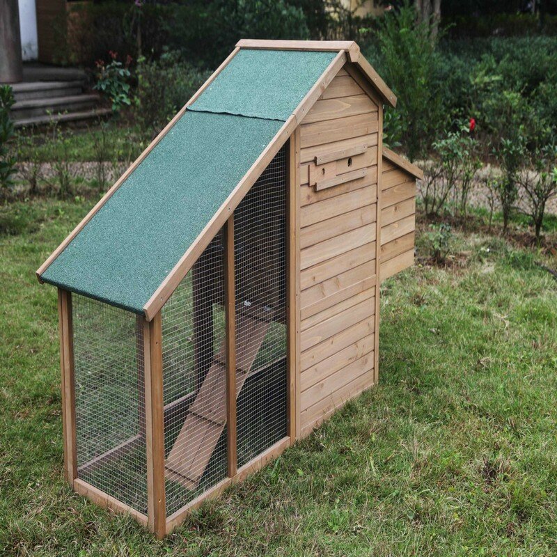 Haught Multi Level Wooden Chicken Coop