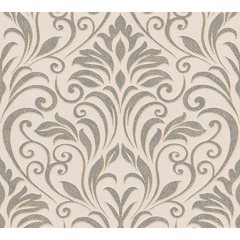 hershman baroque modern 33 l x 21 w damask wallpaper roll