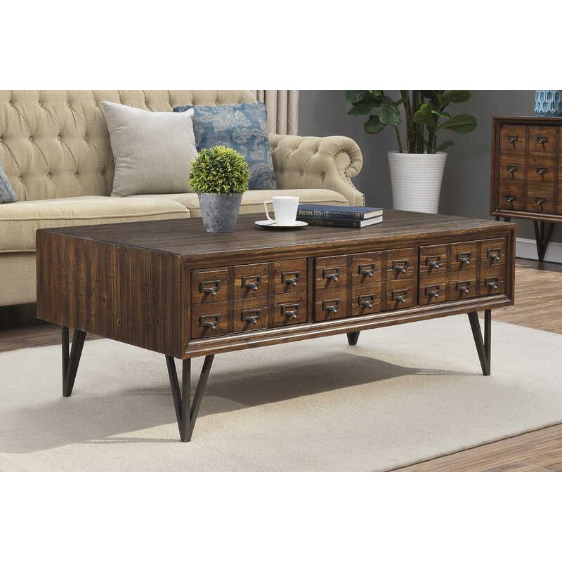 17 Stories Pacheco Coffee Table With Storage Wayfair