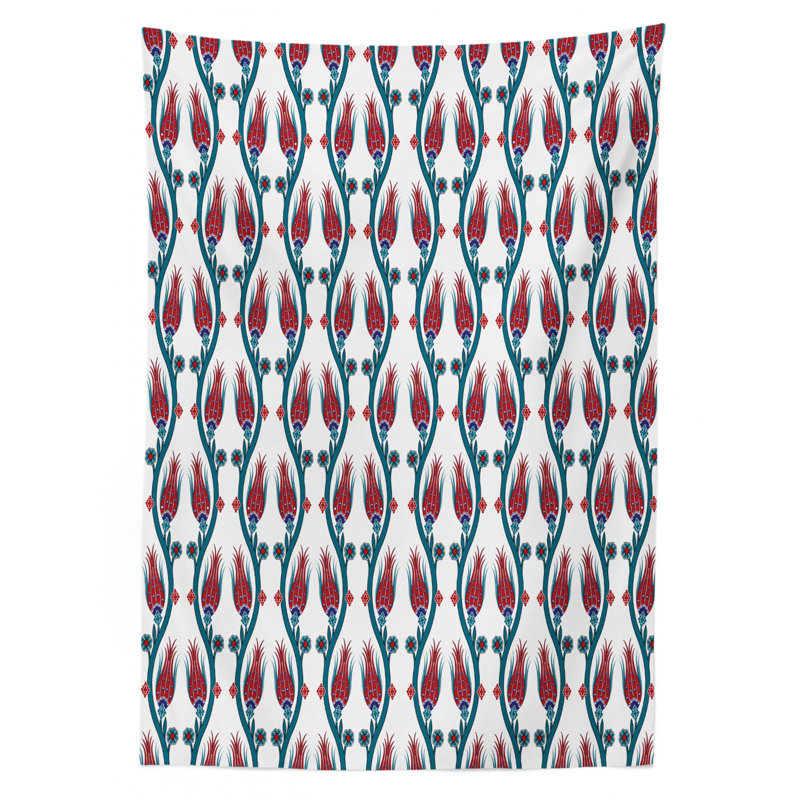East Urban Home Ambesonne Tulip Tablecloth Ottoman Art Tied