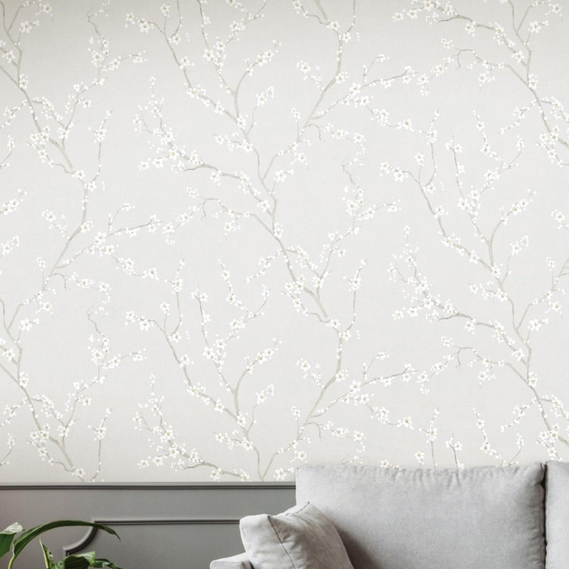 Gracie Oaks Sylvan Place Cherry Blossom 20 5 L X 16 5 W Peel And