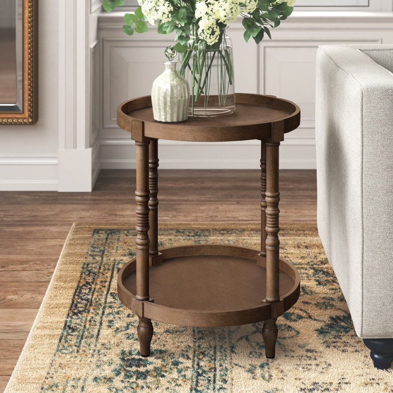 Lucinda 24'' Tall End Table Color: Natural Rustic