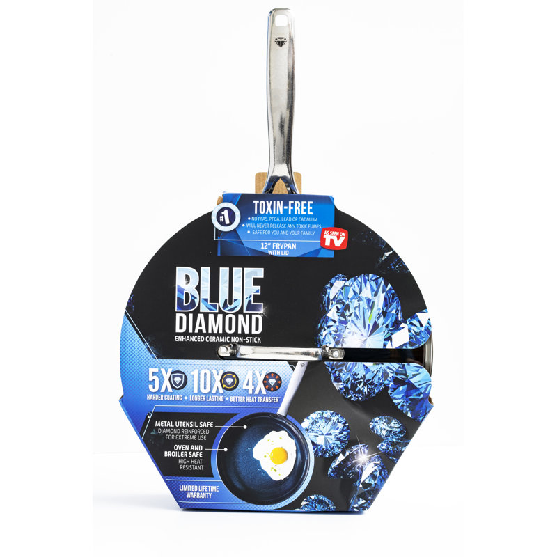 Blue Diamond Blue Diamond Toxin Free Ceramic 12 Non Stick Frying Pan With Lid Reviews Wayfair