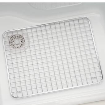kitchen sink protective racks white