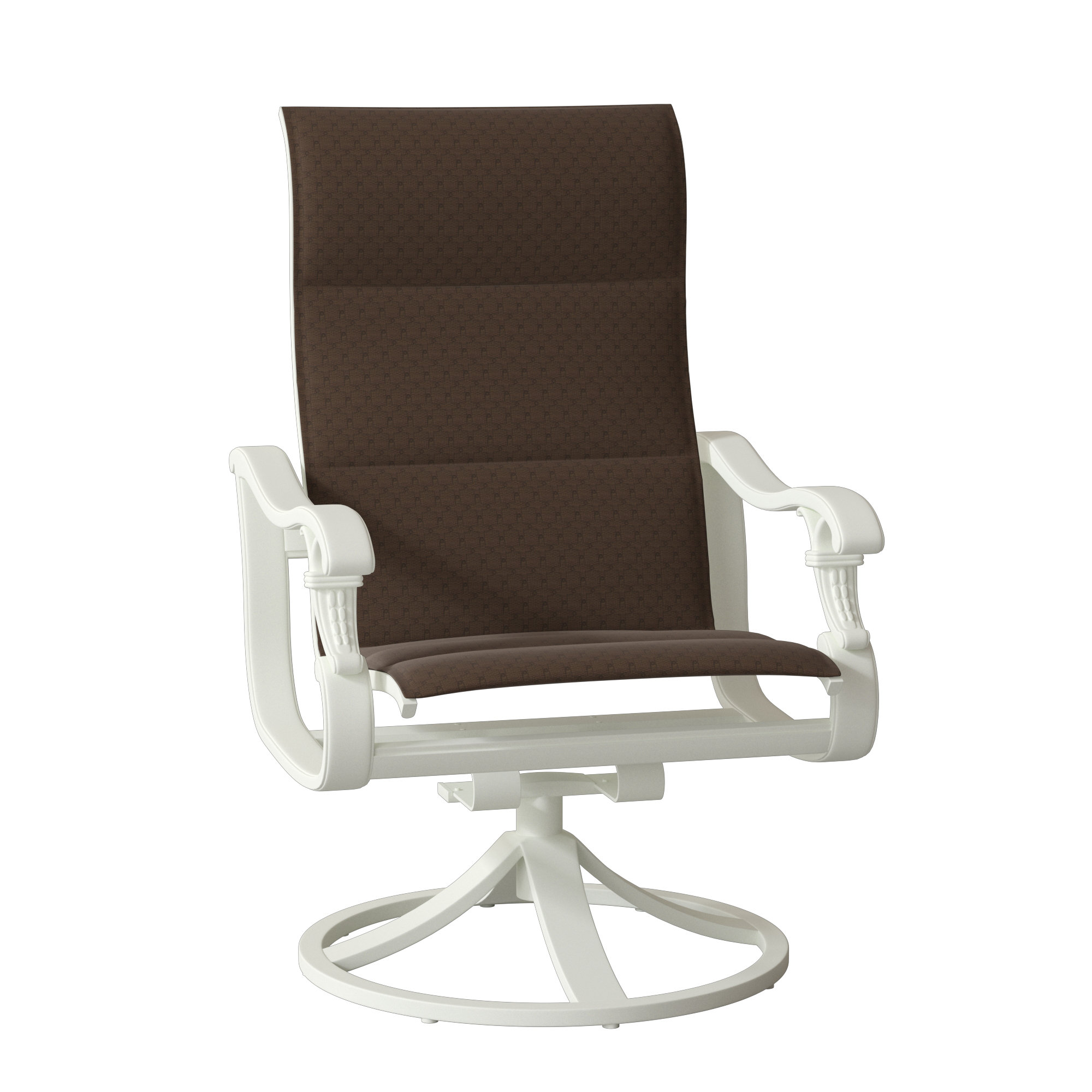 Tropitone Ravello Padded Sling Swivel Action Patio Chair Wayfair Tropitone Ravello Padded Sling Swivel
