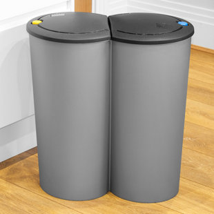Kitchen Bins Recycling Motion Sensor More You Ll Love Wayfair 50 Litre Recycling Bin