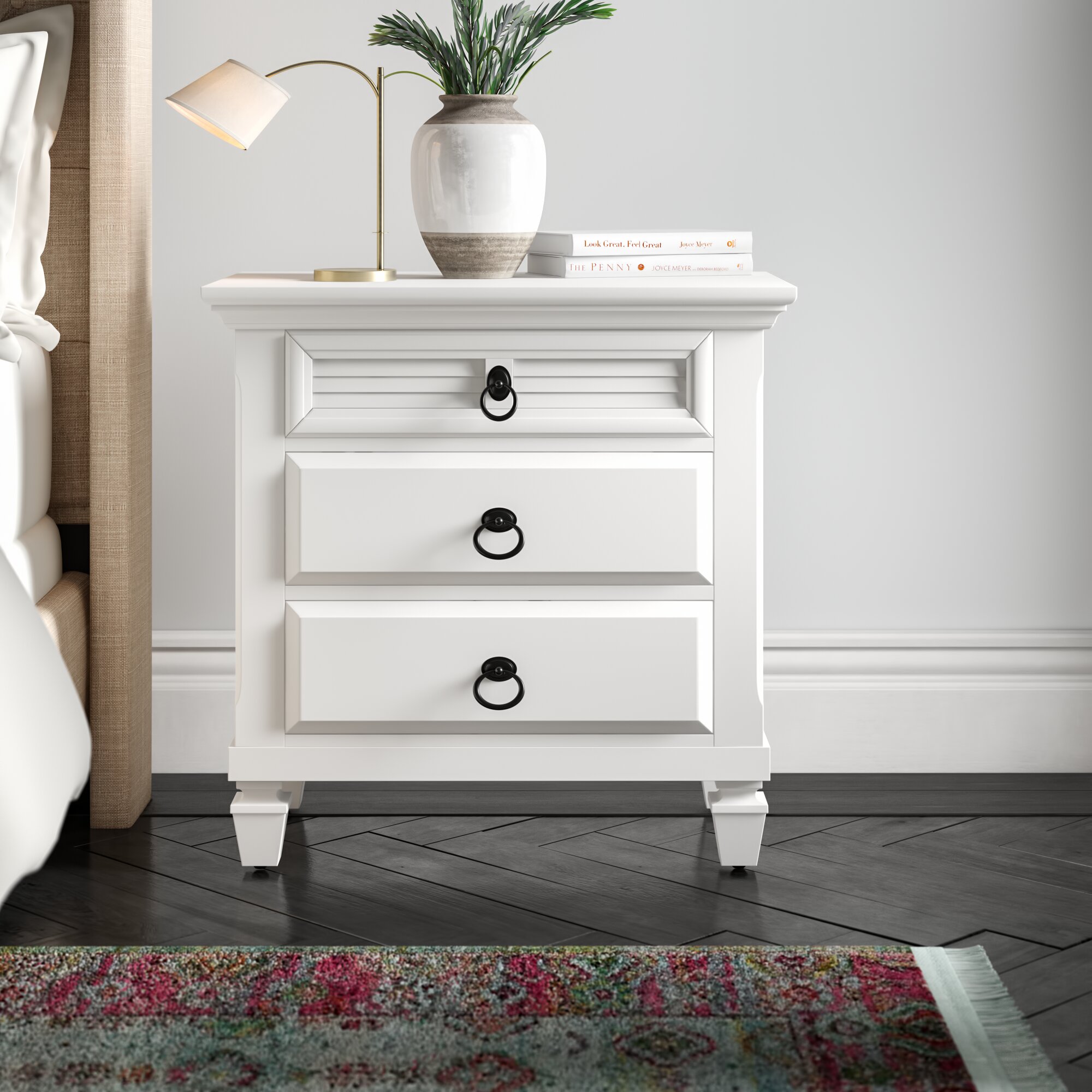 Fabela 3 Drawer Nightstand Reviews Joss Main