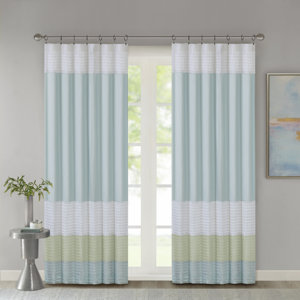 Allport Striped Room Darkening Rod Pocket Single Curtain Panel