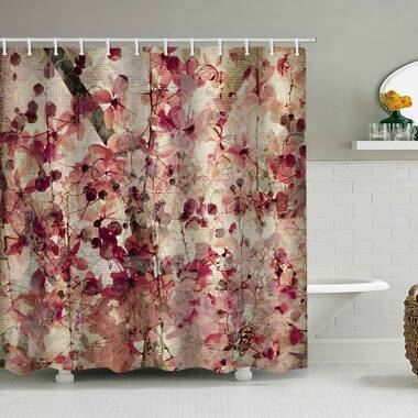 Western style bank Shower Curtain Bath Decor Fabric & 12hooks 71x71inch 