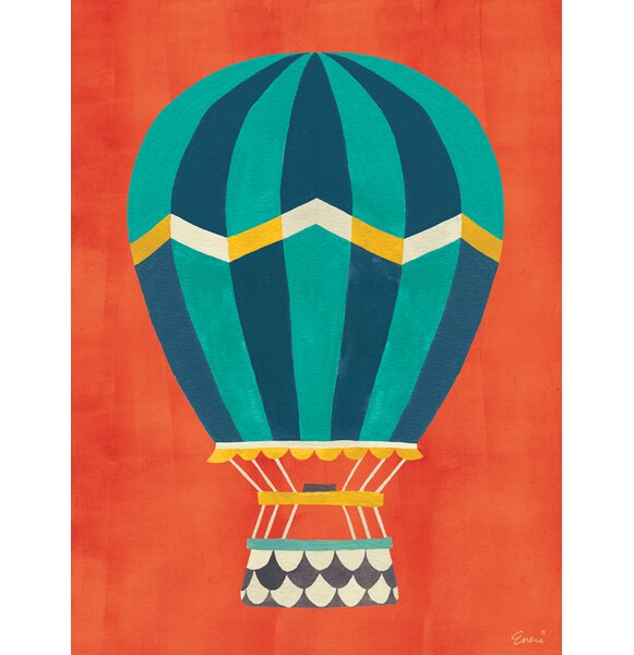 Oopsy Daisy Transportation Balloon by Irene Chan Paper Print | Wayfair