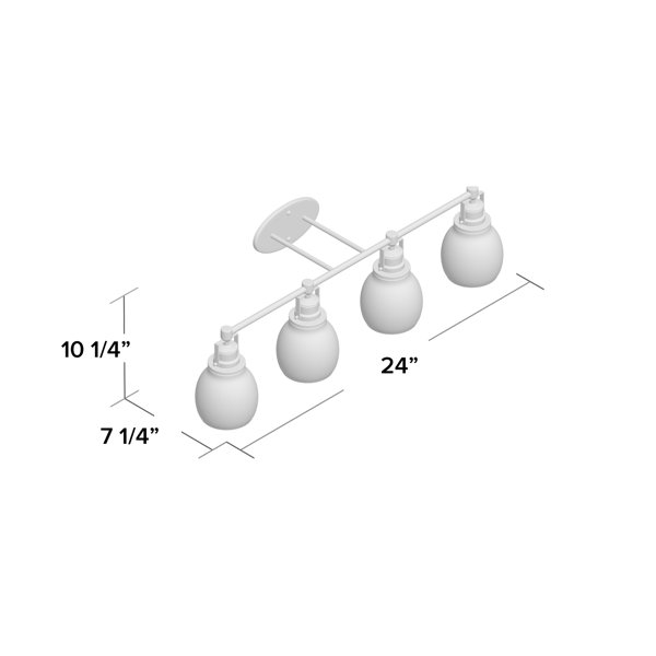 Breakwater Bay Wilhelm 4 Light Vanity Light Reviews Wayfair