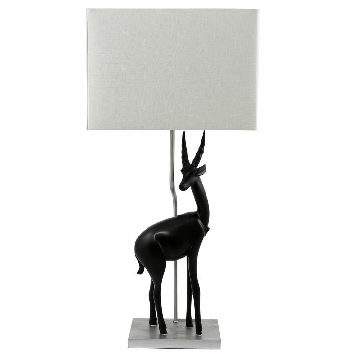 tall black table lamps