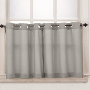 Gray Silver Tier Valances Kitchen Curtains You Ll Love In 2020