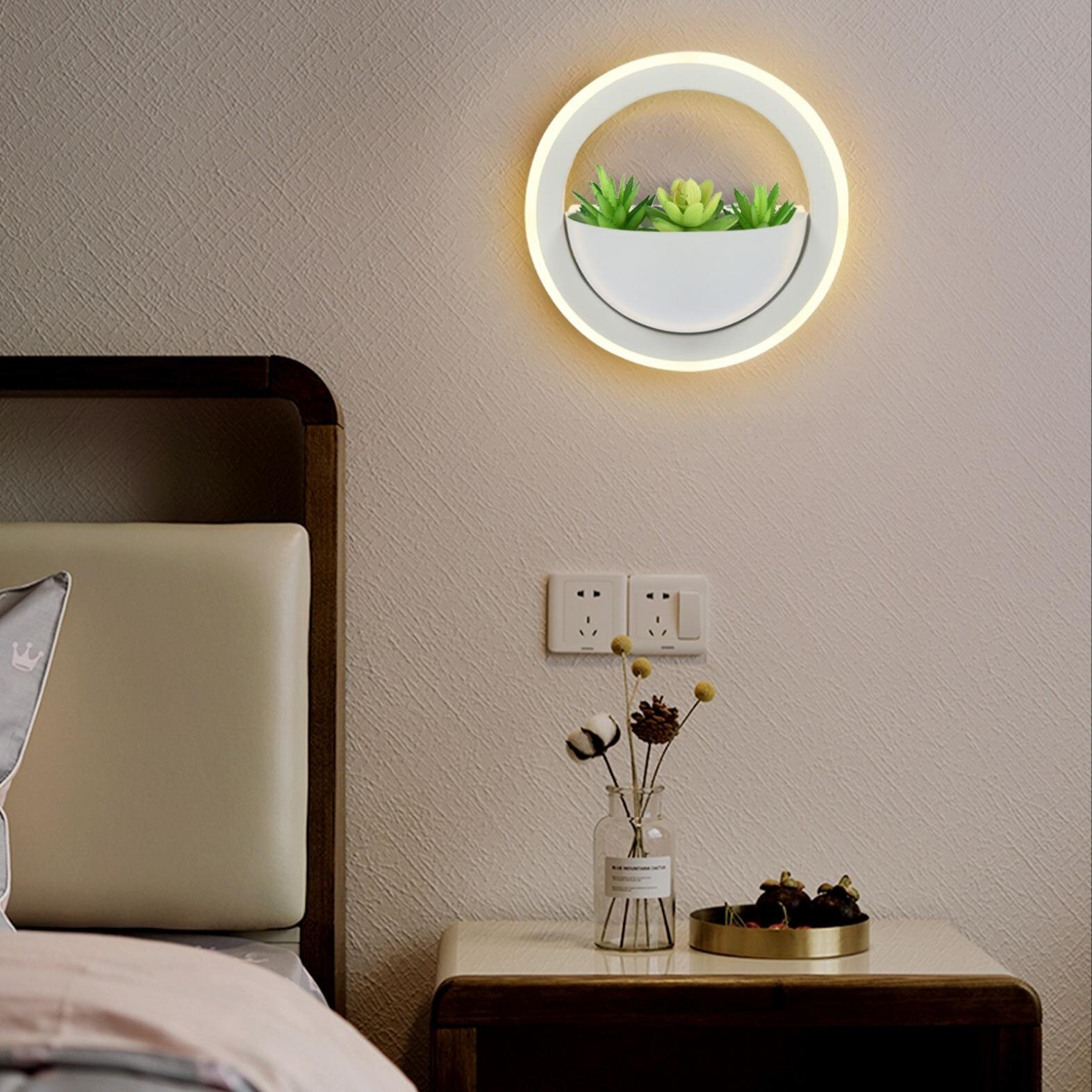 Details about   6W LED Wall Light Indoor Up/Down Lamp For Home Living Room Bedroom Wall Sconce 