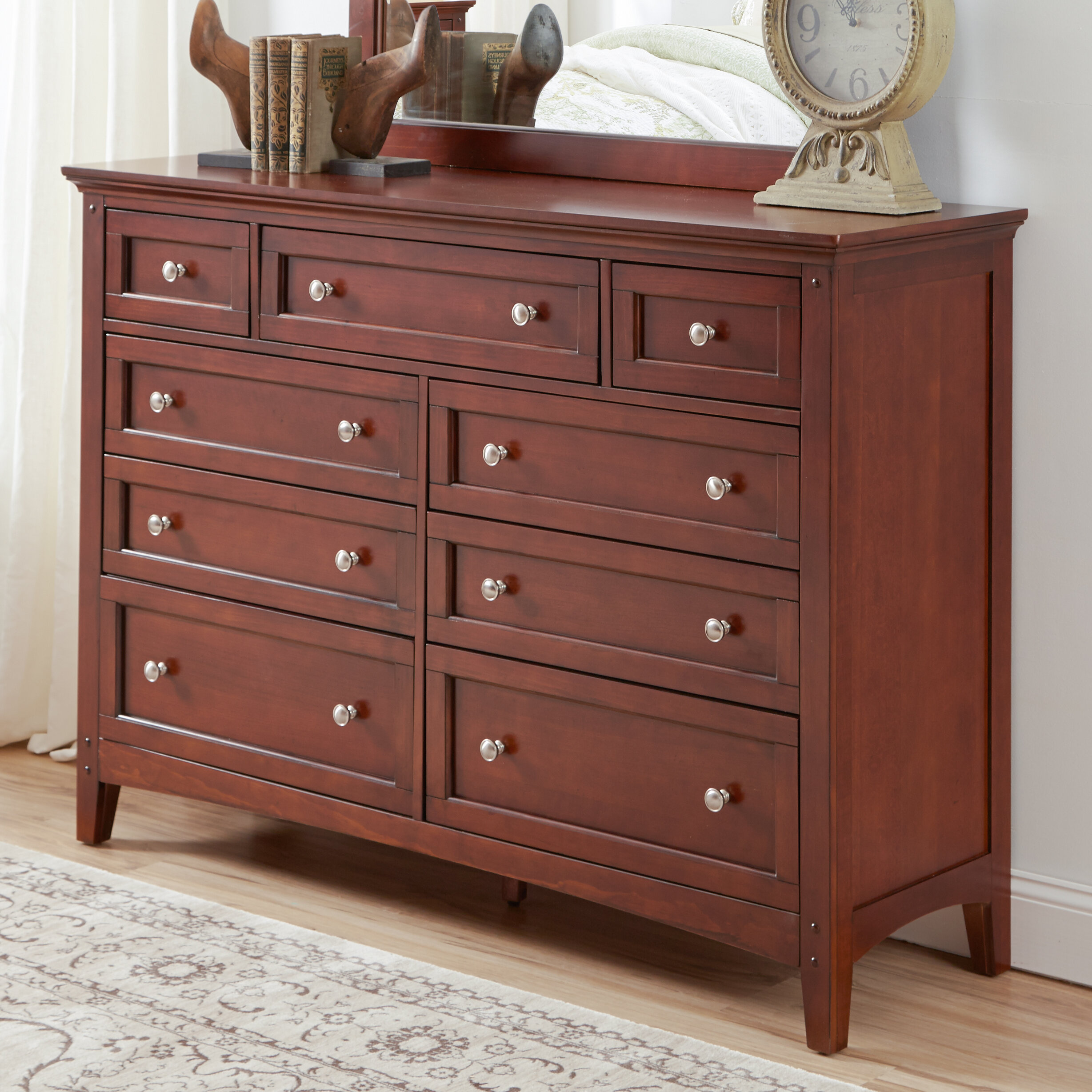 Charlton Home Tetrault 9 Drawer Standard Dresser Wayfair