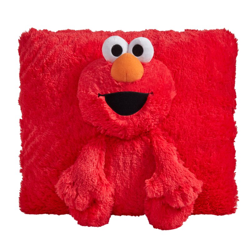 PillowPets Sesame Street Elmo Plush Throw Pillow & Reviews | Wayfair