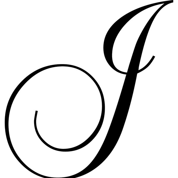 Enchantingly Elegant Letter "J" Wall Decal | Wayfair