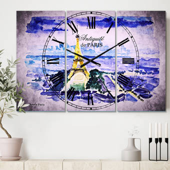 Ivy Bronx Oversized Wall Clock Reviews Wayfair