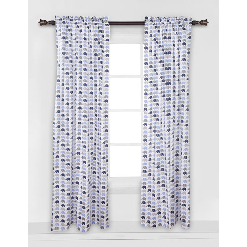 Viv Rae Yasmeen Polka Dot Semi Sheer Rod Pocket Single Curtain Panel Wayfair