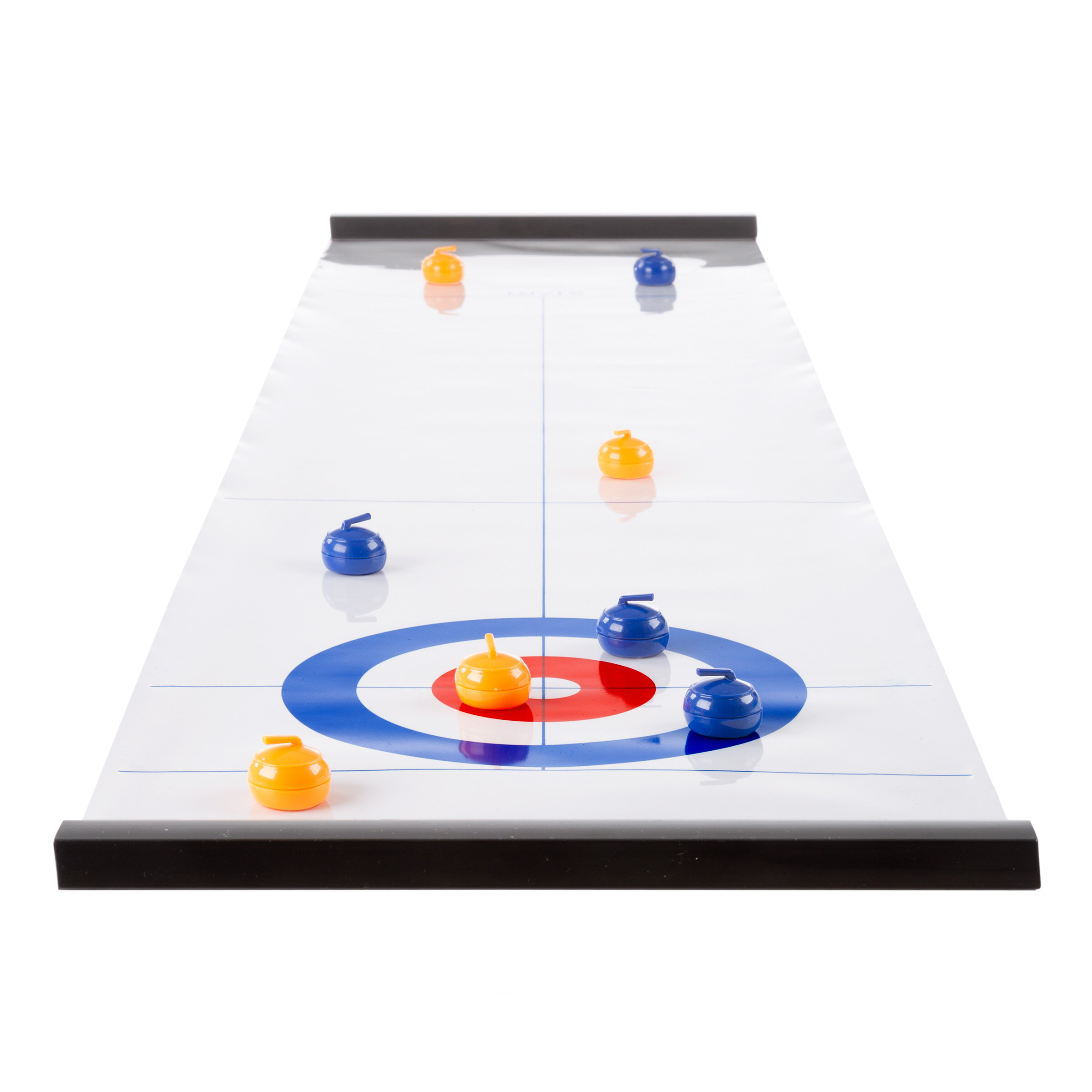 Adults & Family Come with 8+2 Tabletop Curling Stones Easy to Set Up Yobbi Tabletop Curling Game for Kids Fun Indoor Sports Game for Everyone Play & Portable. 