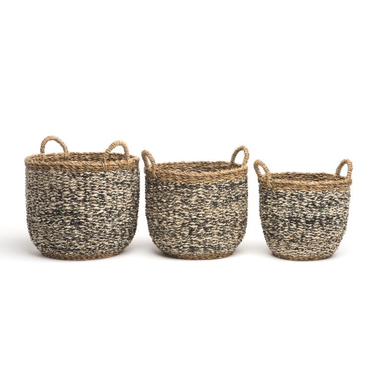 Longshore Tides 3 Piece Storage Basket Set & Reviews | Wayfair