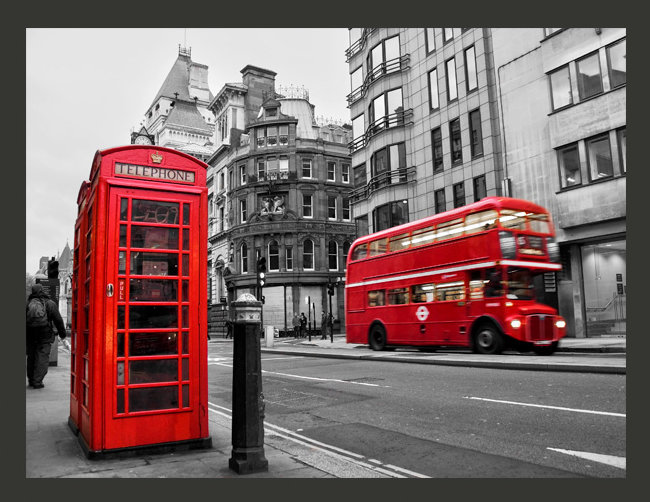 East Urban Home London Phone Box And A Red Bus 2 31m X 300cm