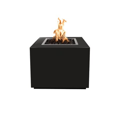 Forma Steel Fire Pit Table The Outdoor Plus Finish Black Size 24 H