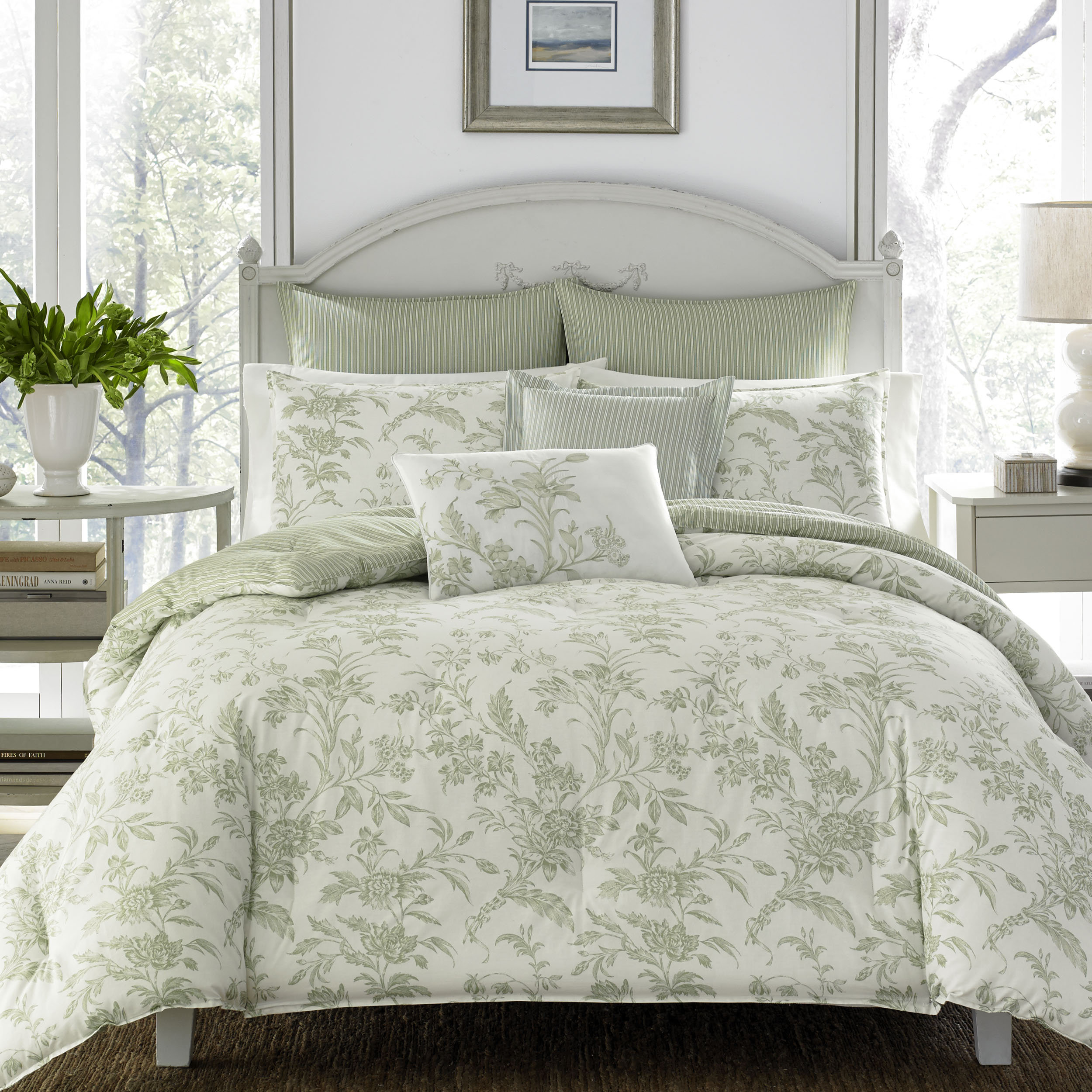 sage green comforter