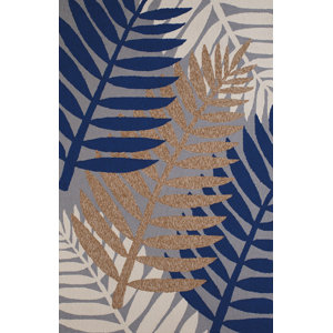 Sunbelt Hand-Woven Gray/Blue Indoor/Outdoor Area Rug
