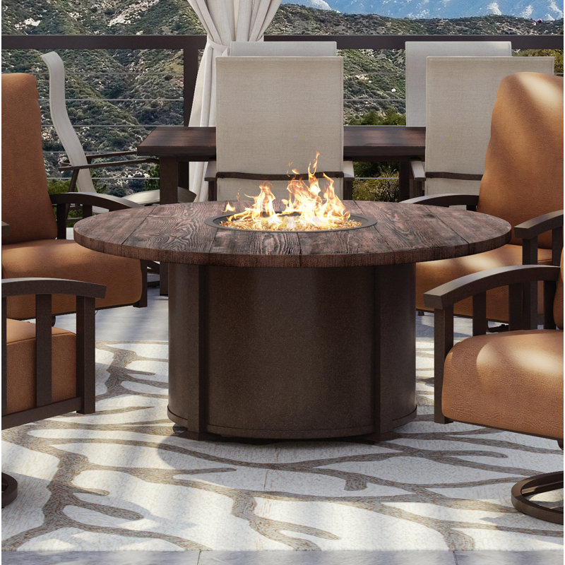 Ebern Designs Streamline Chat Polyresin Top/Aluminum Base ...