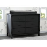 black changing table dresser