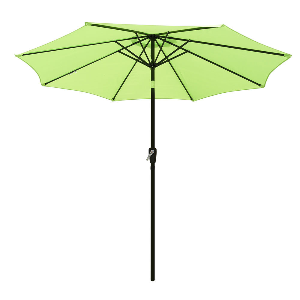 Freeport Park 9 Aluminum Outdoor Patio Market Umbrella With Crank Tilt Deck Yard Beach Pool Cafe Reviews Wayfair Ca